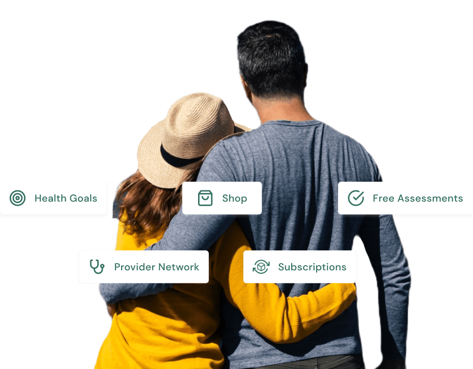 Happier healthier life illustration